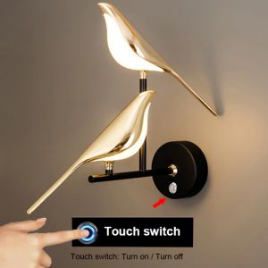                                                                                                          Home Landing Home lighting & LED Modern Simplicity LED wall lamp Magpie bird model Light sconce light indoor lighting home kitchen bedside bedroom living room