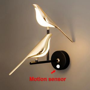                                                                                                          Home Landing Home lighting & LED Modern Simplicity LED wall lamp Magpie bird model Light sconce light indoor lighting home kitchen bedside bedroom living room