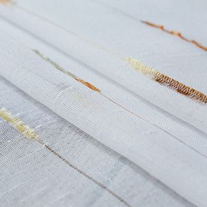                                                                                                         Home Landing Curtains Linen White Bedroom Gauze Striped Screens Green Tulle Curtains Bay Window Translucent Partition Curtains For Living Room M202#5