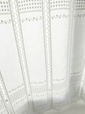                                                                                                          Home Landing Curtains Linen Short Curtain For Kitchen Bathroom Bookcase Mould Proof Easy Install Embroidery White, Provide Bulk Purchase