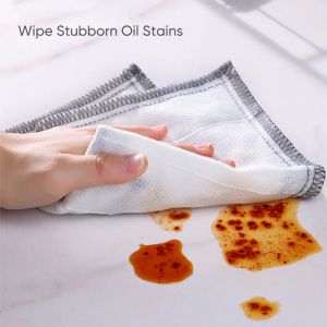                                                                                                          Home Landing Kitchen products JOYBOS Kitchen Towels 8 Layers Cotton Dishcloth Super Absorbent Non-stick Oil Reusable Cleaning Cloth Kitchen Daily Dish Towels