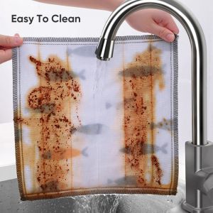                                                                                                          Home Landing Kitchen products JOYBOS Kitchen Towels 8 Layers Cotton Dishcloth Super Absorbent Non-stick Oil Reusable Cleaning Cloth Kitchen Daily Dish Towels