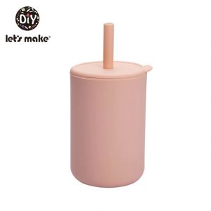                                                                                                          Home Landing Kitchen products Let'S Make 150ml Silicone Baby Feeding Cup Infant Drinking Straw Cup Waterproof Silicone Tableware Toddlers Dishes Leakproof Cup