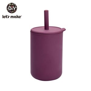                                                                                                          Home Landing Kitchen products Let'S Make 150ml Silicone Baby Feeding Cup Infant Drinking Straw Cup Waterproof Silicone Tableware Toddlers Dishes Leakproof Cup