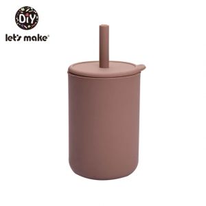                                                                                                          Home Landing Kitchen products Let'S Make 150ml Silicone Baby Feeding Cup Infant Drinking Straw Cup Waterproof Silicone Tableware Toddlers Dishes Leakproof Cup