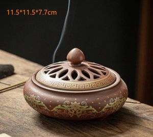                                                                                                          Home Landing Air Freshener & Candles Ceramic Incense Burner Holder Coil Cones Stick Incense Buddhist Home Decor Tearoom Yoga Room Desktop Ornaments 8 Styles