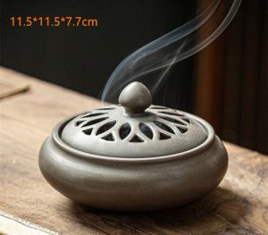                                                                                                          Home Landing Air Freshener & Candles Ceramic Incense Burner Holder Coil Cones Stick Incense Buddhist Home Decor Tearoom Yoga Room Desktop Ornaments 8 Styles