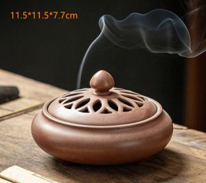                                                                                                          Home Landing Air Freshener & Candles Ceramic Incense Burner Holder Coil Cones Stick Incense Buddhist Home Decor Tearoom Yoga Room Desktop Ornaments 8 Styles