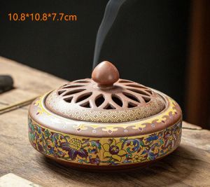                                                                                                          Home Landing Air Freshener & Candles Ceramic Incense Burner Holder Coil Cones Stick Incense Buddhist Home Decor Tearoom Yoga Room Desktop Ornaments 8 Styles