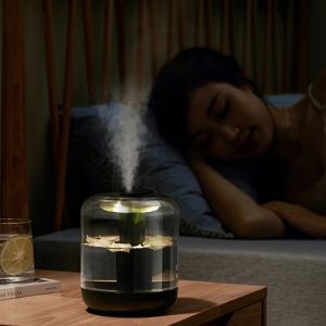                                                                                                          Home Landing Air Freshener & Candles saengQ Large Capacity Air Humidifier Rechargeable 2000mAh Battery Aroma Essential Oil Diffuser USB Mist Maker LED Light For Home