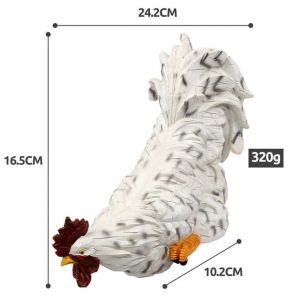                                                                                                         Home Landing Garden & Yard Simple and Creative Simulation Animal Rooster Sculpture Resin Crafts Decoration Outdoor Garden Rockery Pool Fish Pond Decoration