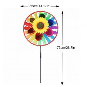                                                                                                          Home Landing Garden & Yard Creative Colorful Clouds Windmill Dancing Girl Spinner Cute Sunflower Windmill Home Garden Landscape Decoration Windmill Gift